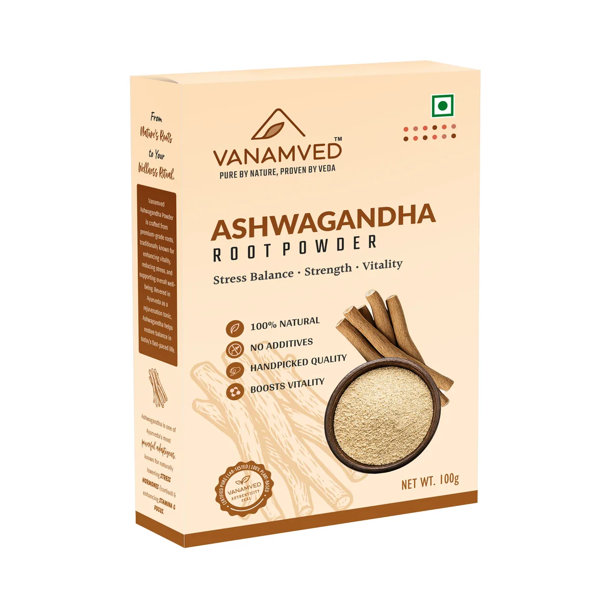 VANAMVED Ashwagandha Root Powder